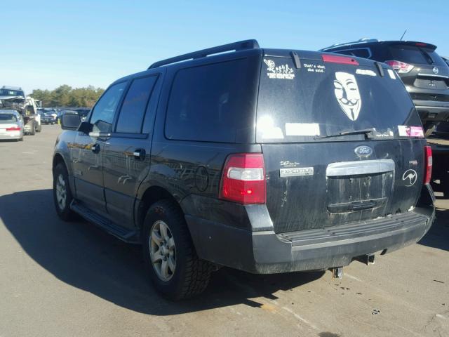 1FMFU16597LA43425 - 2007 FORD EXPEDITION BLACK photo 3