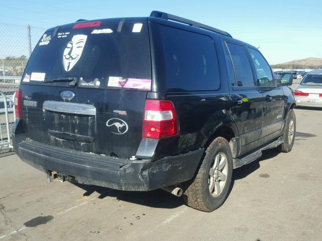 1FMFU16597LA43425 - 2007 FORD EXPEDITION BLACK photo 4