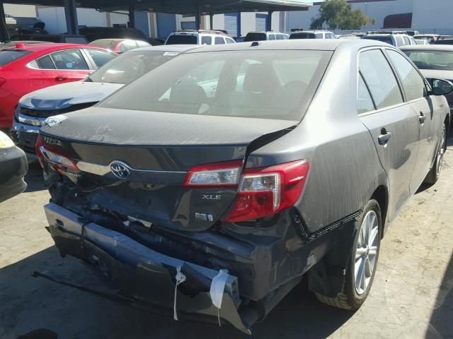 4T1BD1FK0CU002805 - 2012 TOYOTA CAMRY HYBR GRAY photo 4