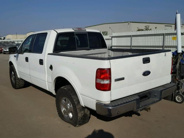 1FTPW12594KD35537 - 2004 FORD F150 SUPER WHITE photo 3