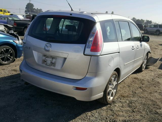 JM1CR29L690339290 - 2009 MAZDA 5 SILVER photo 4