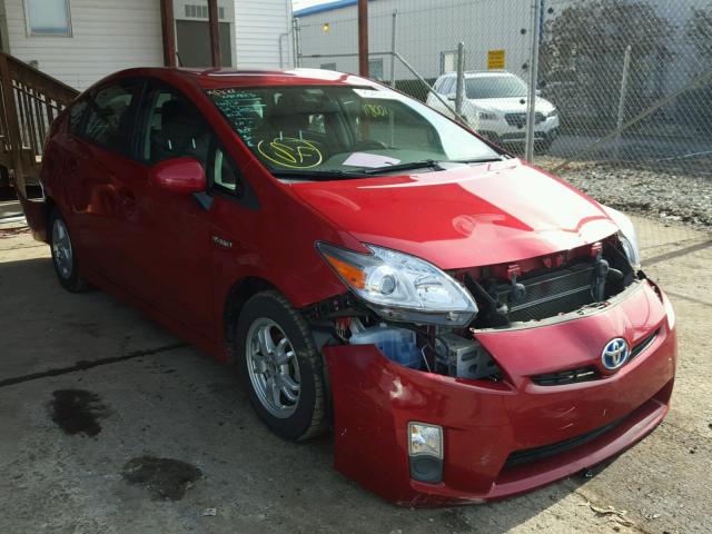 JTDKN3DU7B0283427 - 2011 TOYOTA PRIUS RED photo 1