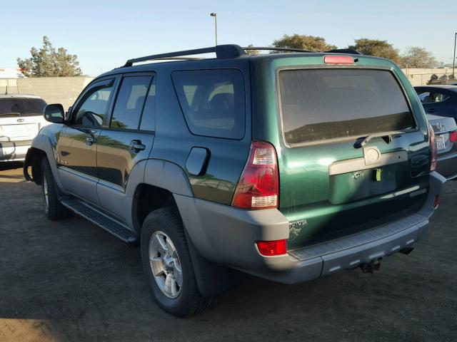 JTEBU14R730009435 - 2003 TOYOTA 4RUNNER SR GREEN photo 3