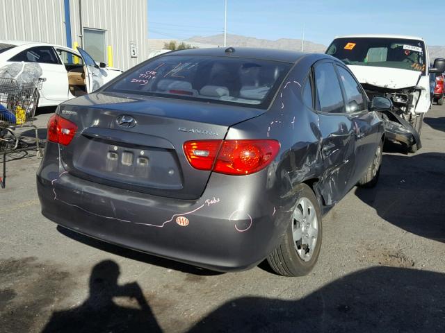 KMHDU46D38U538490 - 2008 HYUNDAI ELANTRA GL GRAY photo 4