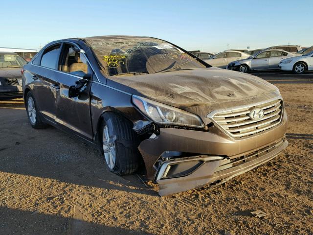 5NPE24AF0GH419148 - 2016 HYUNDAI SONATA SE BROWN photo 1