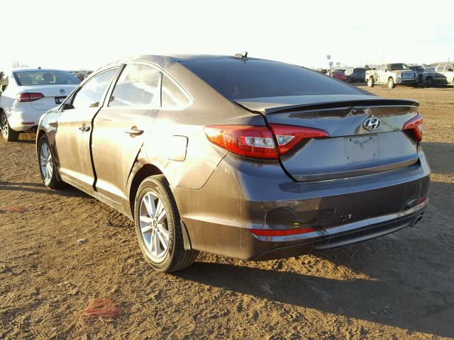 5NPE24AF0GH419148 - 2016 HYUNDAI SONATA SE BROWN photo 3