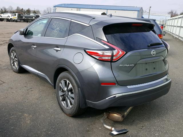 5N1AZ2MH1GN111882 - 2016 NISSAN MURANO S GRAY photo 3