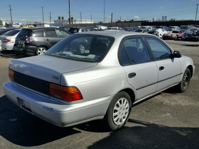 1NXAE09E3PZ000268 - 1993 TOYOTA COROLLA LE SILVER photo 4