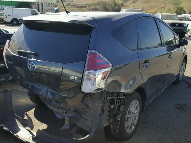 JTDZN3EUXGJ047420 - 2016 TOYOTA PRIUS V GRAY photo 4