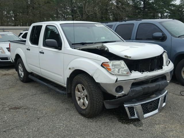 1N6AD0ER6AC410265 - 2010 NISSAN FRONTIER C WHITE photo 1