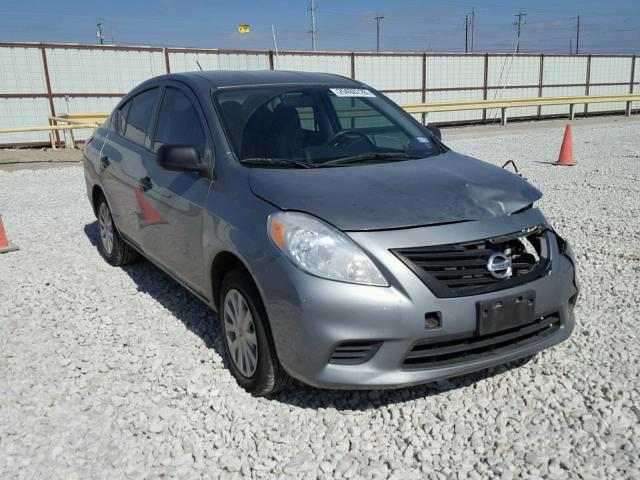 3N1CN7AP9EL803258 - 2014 NISSAN VERSA S GRAY photo 1