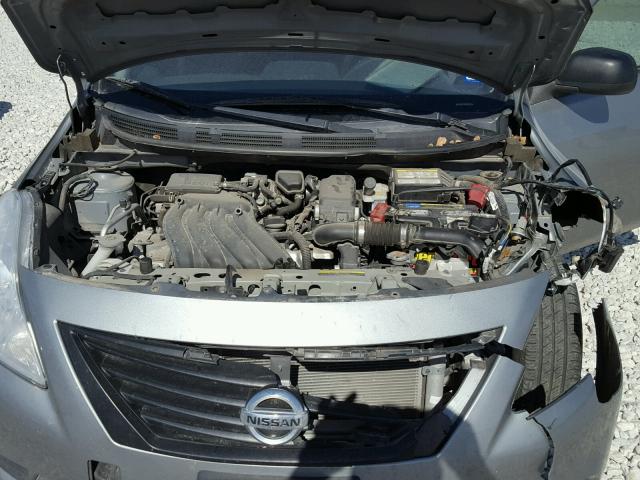 3N1CN7AP9EL803258 - 2014 NISSAN VERSA S GRAY photo 7