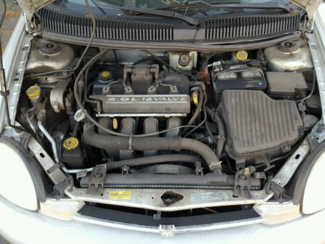 1B3ES46C31D171345 - 2001 DODGE NEON SE SILVER photo 7