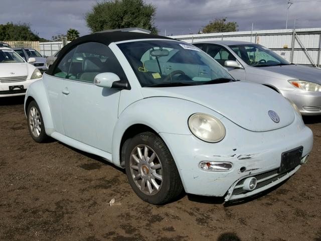 3VWCM31YX5M317471 - 2005 VOLKSWAGEN NEW BEETLE BLUE photo 1