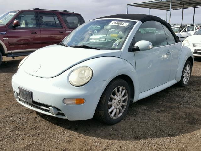 3VWCM31YX5M317471 - 2005 VOLKSWAGEN NEW BEETLE 蓝色 照片 2