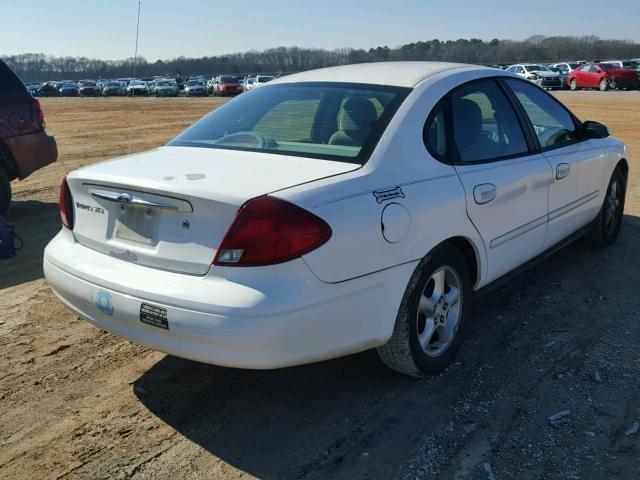 1FAFP55U41A232486 - 2001 FORD TAURUS SES WHITE photo 4