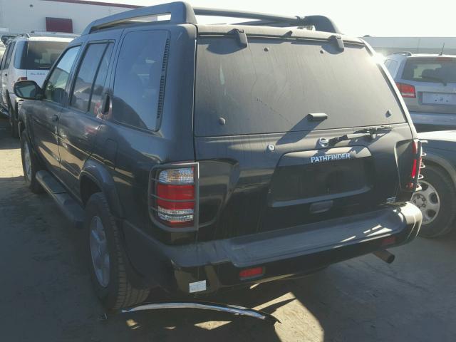 JN8DR09Y82W729013 - 2002 NISSAN PATHFINDER BLACK photo 3