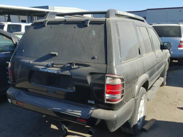 JN8DR09Y82W729013 - 2002 NISSAN PATHFINDER BLACK photo 4