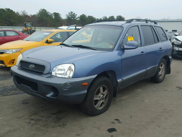 KM8SC13D03U366764 - 2003 HYUNDAI SANTA FE G BLUE photo 2