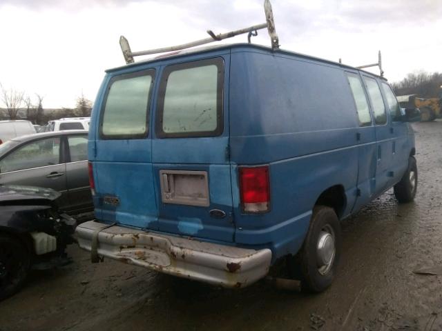 1FTSE34L21HB13158 - 2001 FORD ECONOLINE BLUE photo 4