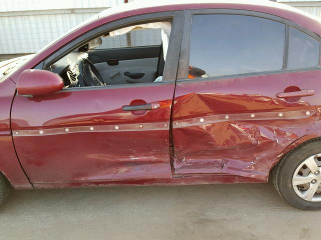 KMHCN46C79U365722 - 2009 HYUNDAI ACCENT GLS MAROON photo 9