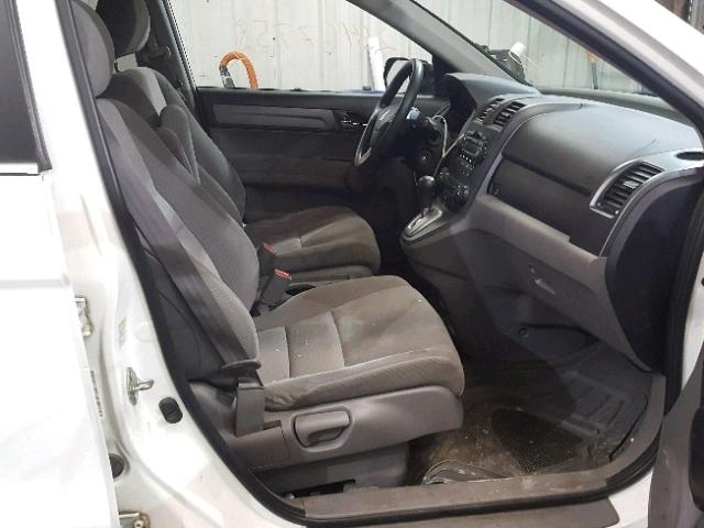 5J6RE48589L056645 - 2009 HONDA CR-V EX WHITE photo 5