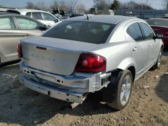 1C3CDZABXCN322386 - 2012 DODGE AVENGER SE SILVER photo 4