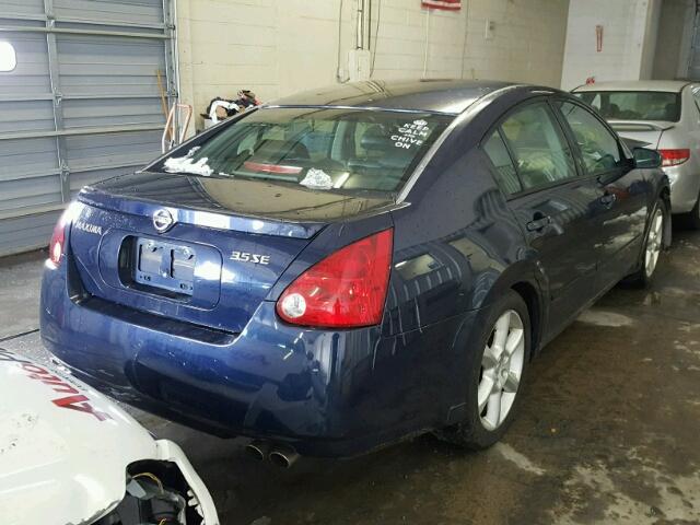 1N4BA41E86C812716 - 2006 NISSAN MAXIMA SE BLUE photo 4