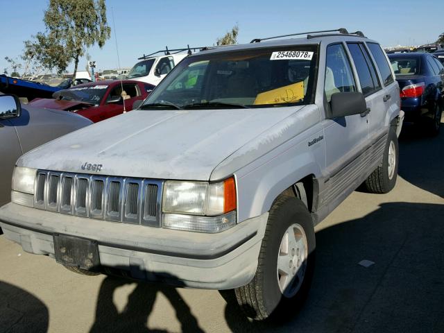 1J4GZ58S2SC531722 - 1995 JEEP GRAND CHER SILVER photo 2