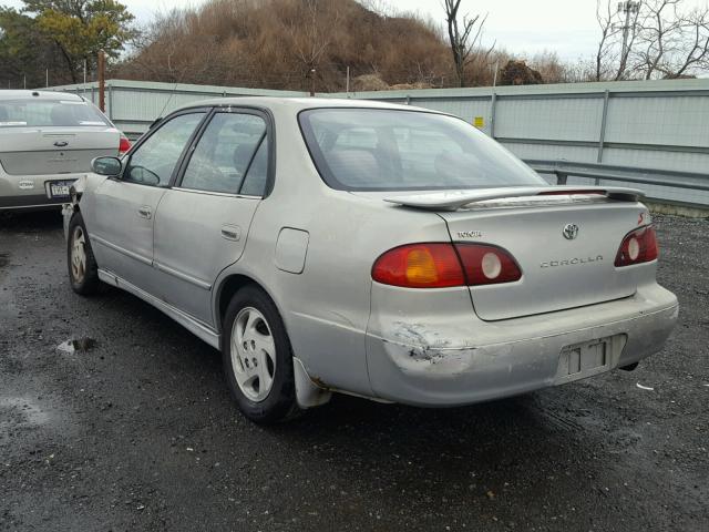 2T1BR12E81C433201 - 2001 TOYOTA COROLLA CE SILVER photo 3