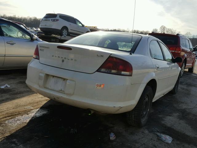 1C3EL46X63N551876 - 2003 CHRYSLER SEBRING LX WHITE photo 4