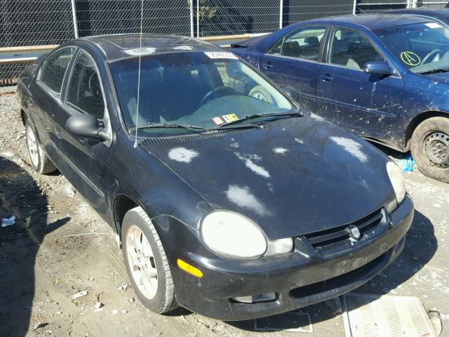 1B3ES56C42D652275 - 2002 DODGE NEON ES BLACK photo 1