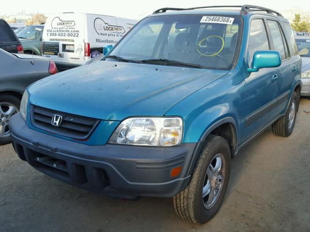 JHLRD1868WC044770 - 1998 HONDA CR-V EX TURQUOISE photo 2