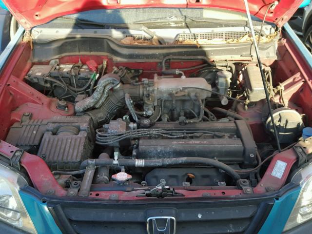 JHLRD1868WC044770 - 1998 HONDA CR-V EX TURQUOISE photo 7