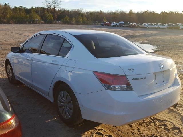 1HGCP2F30AA013818 - 2010 HONDA ACCORD LX WHITE photo 3