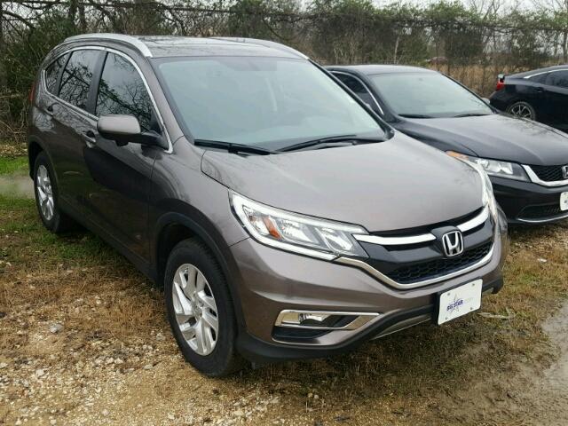 2HKRM3H72FH526978 - 2015 HONDA CR-V EXL GRAY photo 1