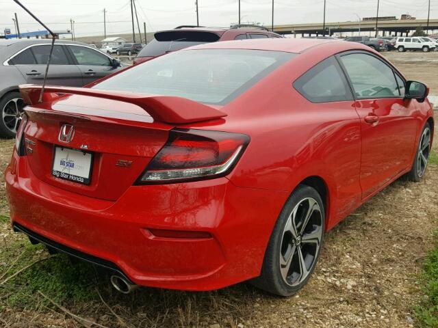 2HGFG4A58FH702161 - 2015 HONDA CIVIC SI RED photo 4