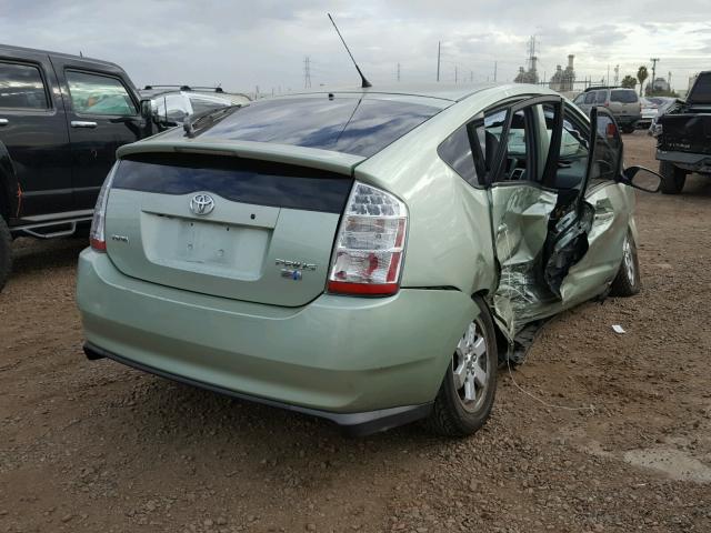 JTDKB20U873293642 - 2007 TOYOTA PRIUS GREEN photo 4