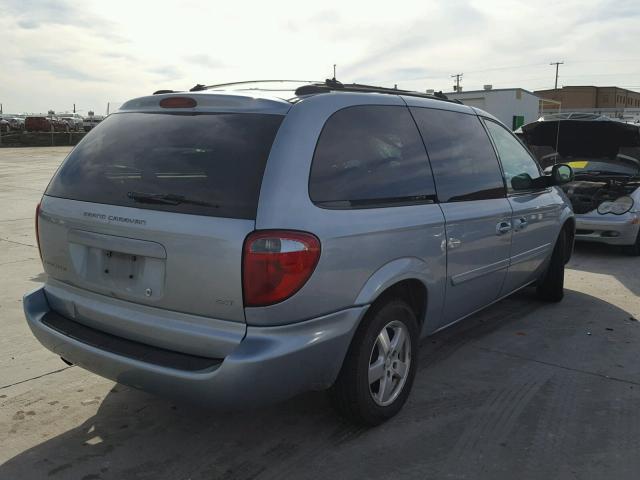 2D4GP44LX5R363637 - 2005 DODGE GRAND CARA TURQUOISE photo 4