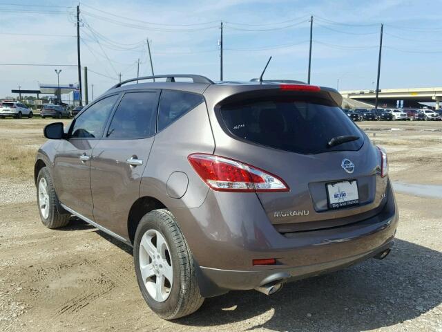 JN8AZ1MU5DW202773 - 2013 NISSAN MURANO S BROWN photo 3