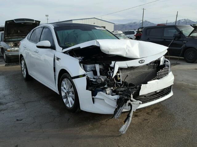 5XXGU4L31GG011131 - 2016 KIA OPTIMA EX WHITE photo 1