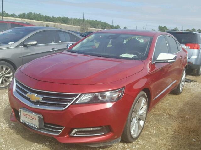 2G1155S34E9100988 - 2014 CHEVROLET IMPALA LTZ RED photo 2