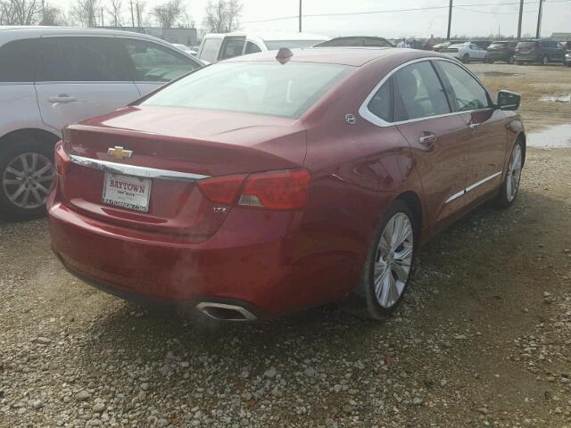 2G1155S34E9100988 - 2014 CHEVROLET IMPALA LTZ RED photo 4