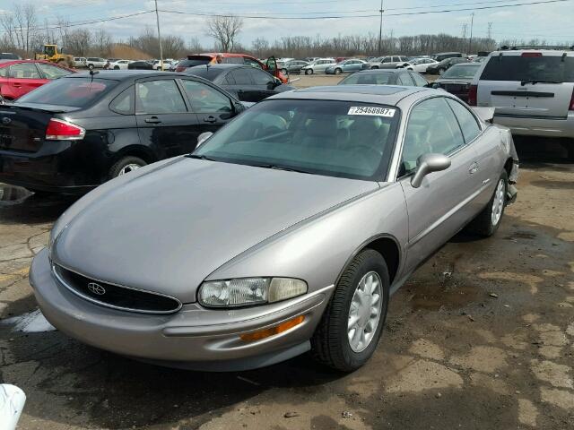 1G4GD2213T4712662 - 1996 BUICK RIVIERA GRAY photo 2