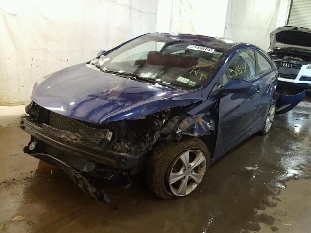 KMHDH6AE6DU012624 - 2013 HYUNDAI ELANTRA CO BLUE photo 2