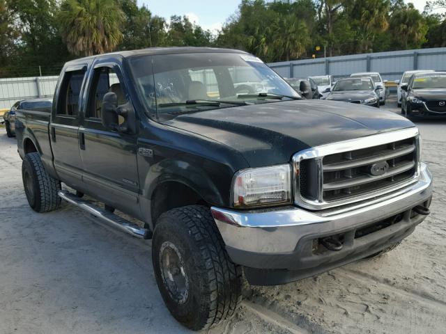 1FTNW21F02EC22188 - 2002 FORD F250 SUPER GREEN photo 1