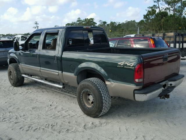 1FTNW21F02EC22188 - 2002 FORD F250 SUPER GREEN photo 3