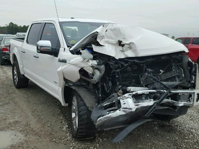 1FTEW1CG1FFB95227 - 2015 FORD F150 SUPER WHITE photo 1