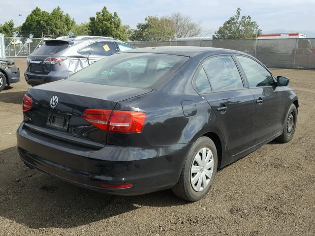 3VW2K7AJ8FM340664 - 2015 VOLKSWAGEN JETTA BASE 黑色 照片 4
