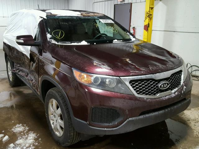 5XYKTCA18BG183248 - 2011 KIA SORENTO BA BURGUNDY photo 1